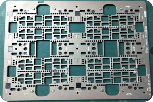 Overall schematic diagram of 5G mobile phone related fixture carrier base plate