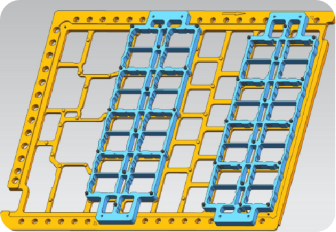 Overall schematic diagram of the front of base station SMT fixture